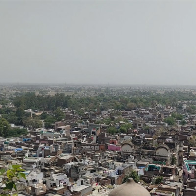 areal-view-of-barsana-nagari-uttar-pradesh-in-barsana-village-top-view-small-houses-in-village