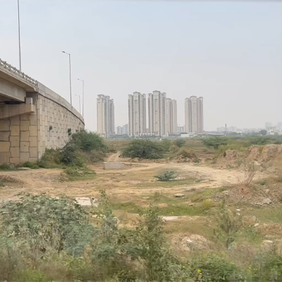 city-view-from-the-running-train-indian-railway-stock-footage