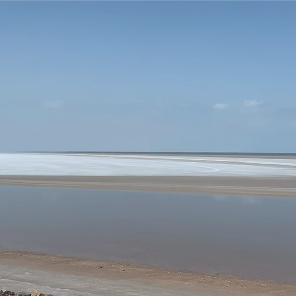 white-sand-sea-at-gulf-of-kutch-arabian-sea-gujarat-running-view-india-stock-video-footage