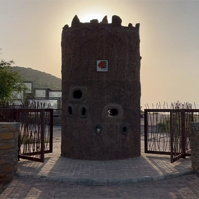 gujarat-dinosaur-fossil-entry-gate-indian-stock-footage-near-arabian-ocean