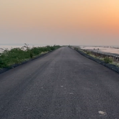 sunrise-scene-middle-of-the-road-in-arebian-sea-gujarat-stock-footage-watermarked